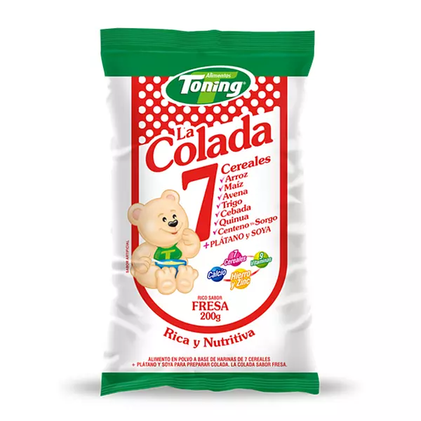 Colada 7 Cereales Fresa Toning