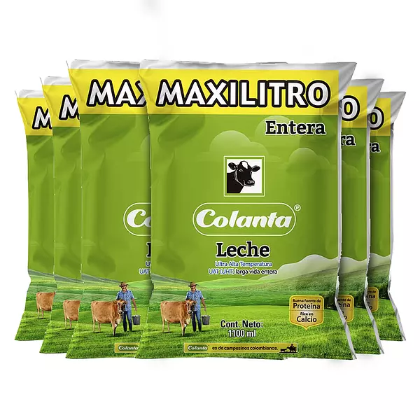 Leche Entera Colanta 6und X1100ml