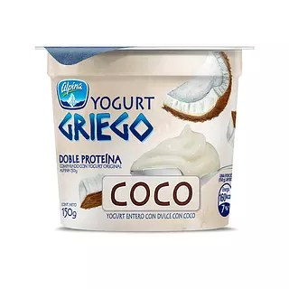 Yogur Alpina Griego Coco