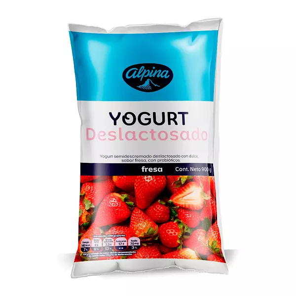 Yogur Alpina Deslactosada Fresa