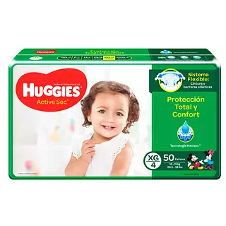 Pañales Huggies Active Sec Etapa Xg