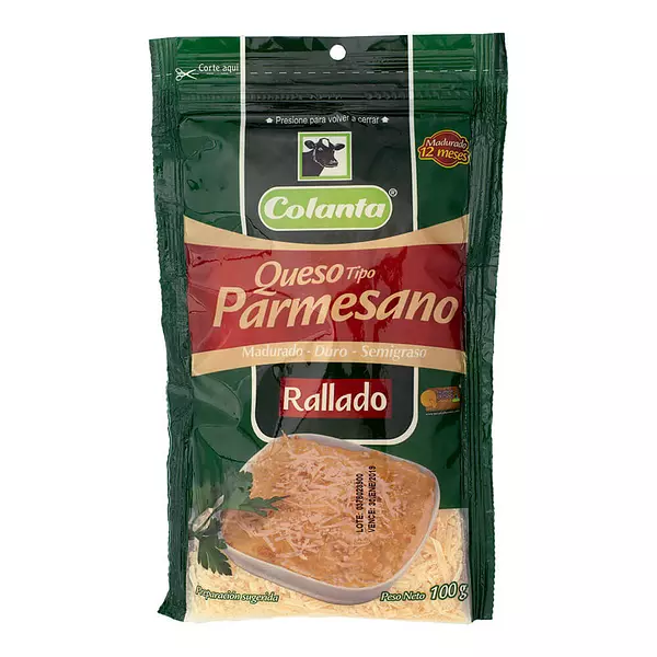 Queso Parmesano Colanta Rallado