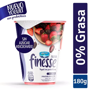 Yogurt Finesse Frutos Rojos