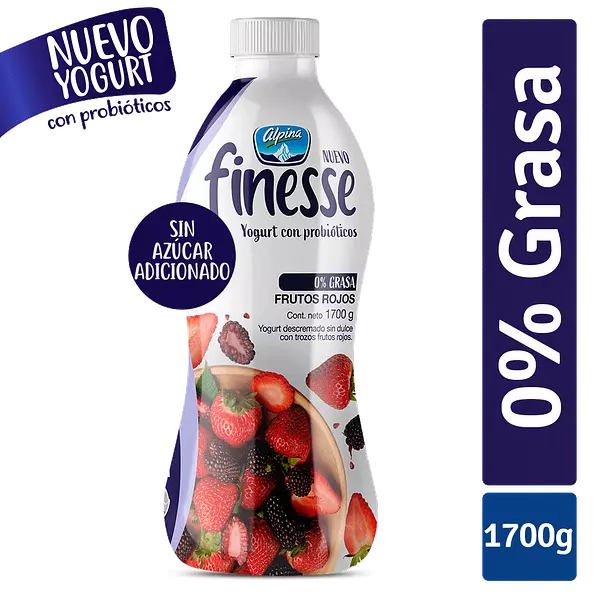 Yogurt Alpina Finesse Frutos Rojos