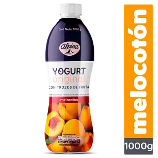 Yogur Alpina Melocoton Garrafa
