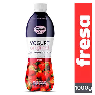 Yogur Alpina Fresa Garafa