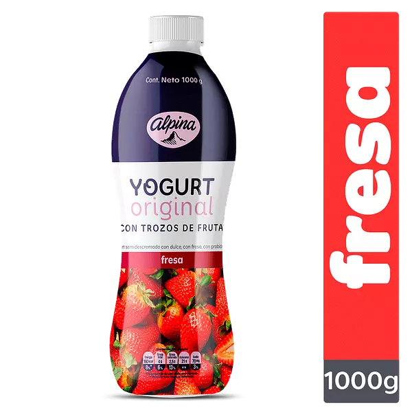 Yogur Alpina Fresa Garafa