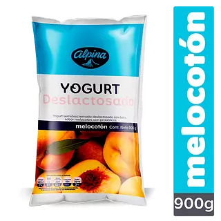 Yogur Alpina Deslactosada Melocoton