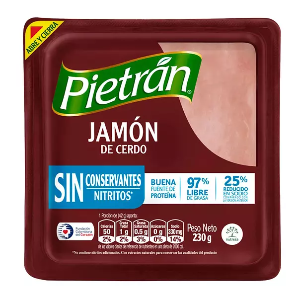 Jamon Pietran Standar Sin Conservante