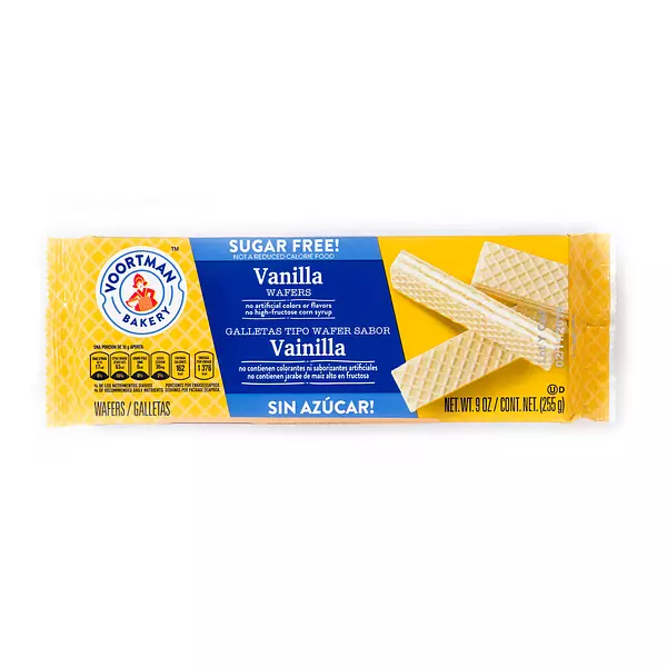 Galletas Wafer Vainilla Sin Azúcar X255 Gr - Voortman