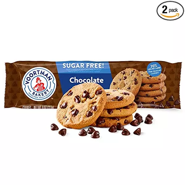 Galletas Chips Chocolate Sin Azúcar Paq X227 Gr - Voortman