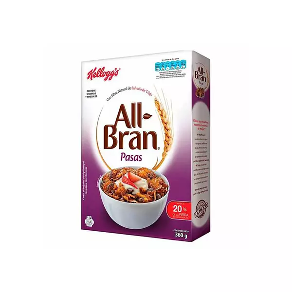 Cereal All Bran Pasas