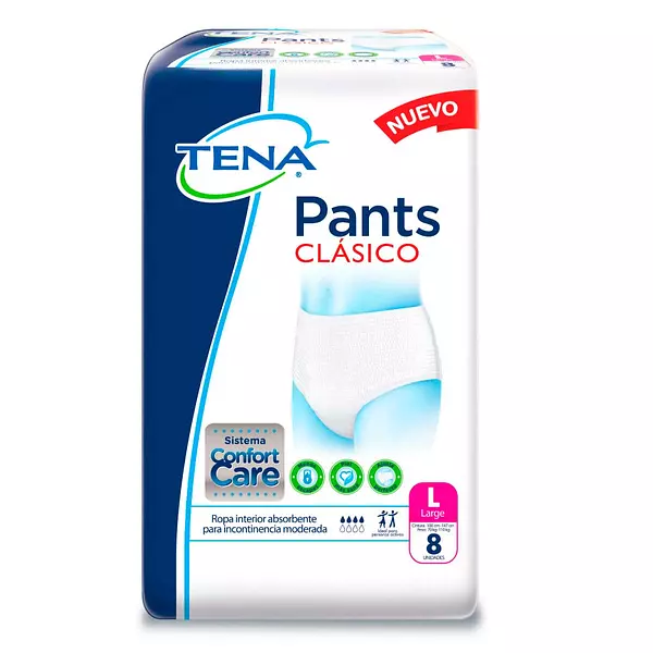 Pañales Tena Pans Clasico Talla L