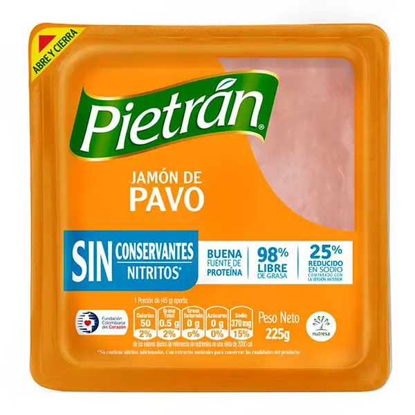 Jamon Pietran Pavo Sin Conservante