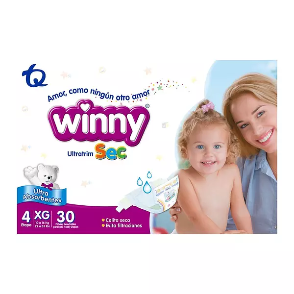 Pañales Wimmy Ultratin Sec Etapa 4/Xgx30