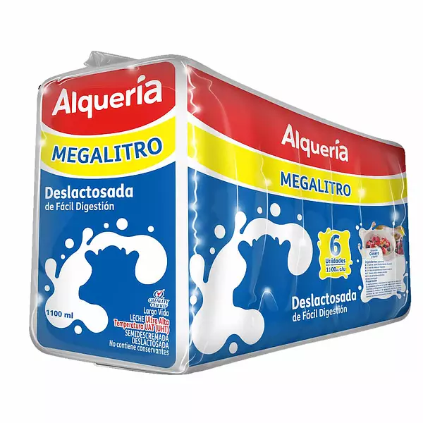 Leche Alqueria Desla. 1100ml X6 Und