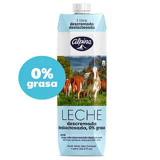 Leche Alpina Deslactodasa Descremada