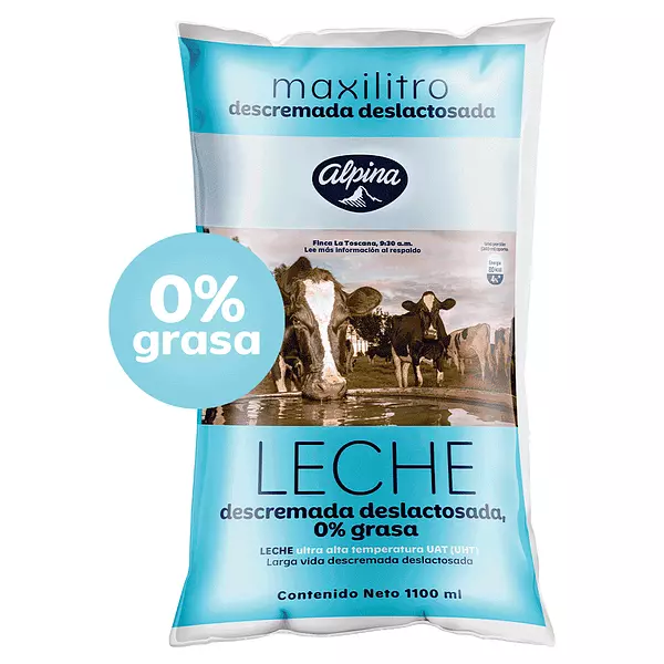 Leche Alpina Deslactosada Descremada