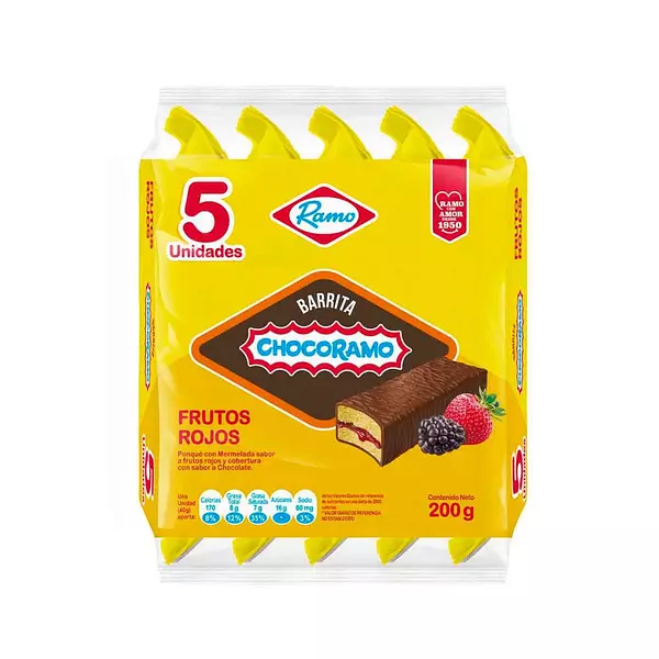 Chocorramo Barrita Frutos Rojos