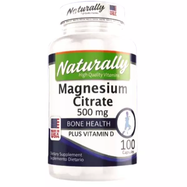 Magnesium Citrate 500 Mg Cápsulas Naturally