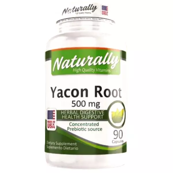 Yacon Root 500 Mg X 90 Cápsulas Naturally