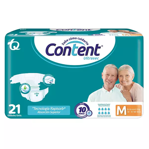 Pañales Content Ultrasec Talla M