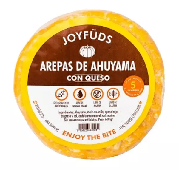 Arepas de Ahuyama con Queso x 5 Uds - Joyfuds