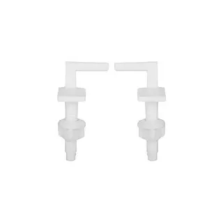 Kit Herraje Asiento Sanitario Blanco X2