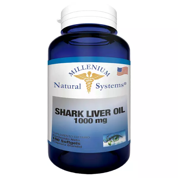 Shark Liver Oil 1000 Mg 100 Softgels System