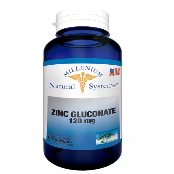 Zinc Gluconate 120 Mg 100 Softgels Systems