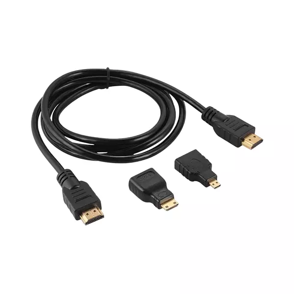 Hdmi 1.5 Metros 3 En 1 Mini Hdmi + Micro Hdmi