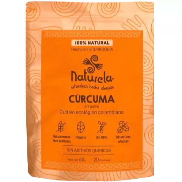 Cúrcuma En Polvo 60 Gr Naturela