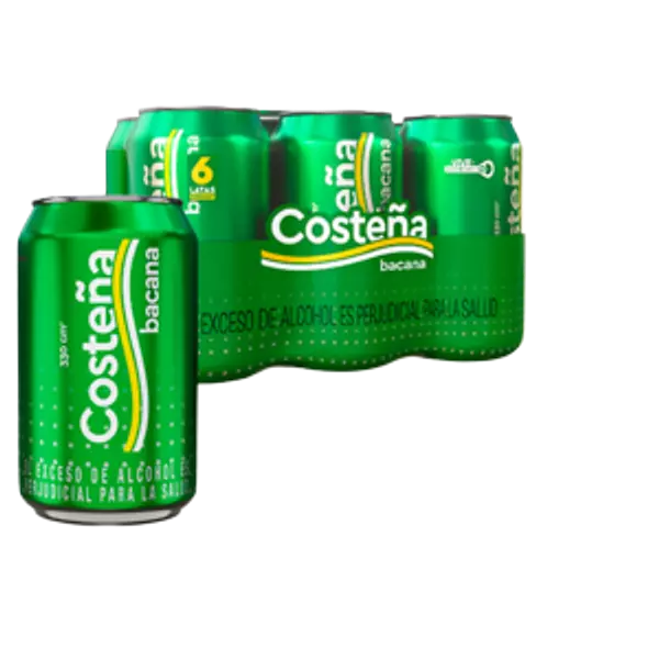 Cerveza Costeña Bacana Six Pack 330 Ml