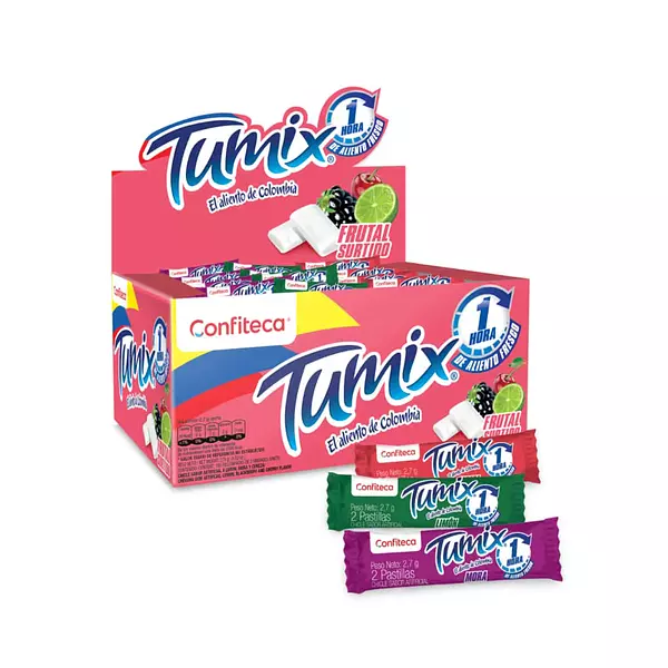 Chiclets Tumix Frutal Surtido