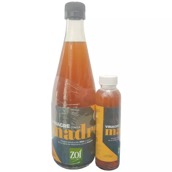 Vinagre De Manzana 500 Ml Con La Madre Promo Zoí