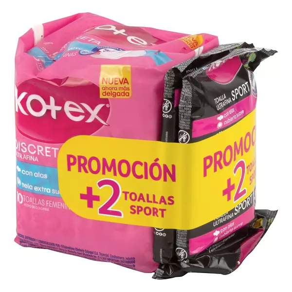 Toallas Kotex Discreta