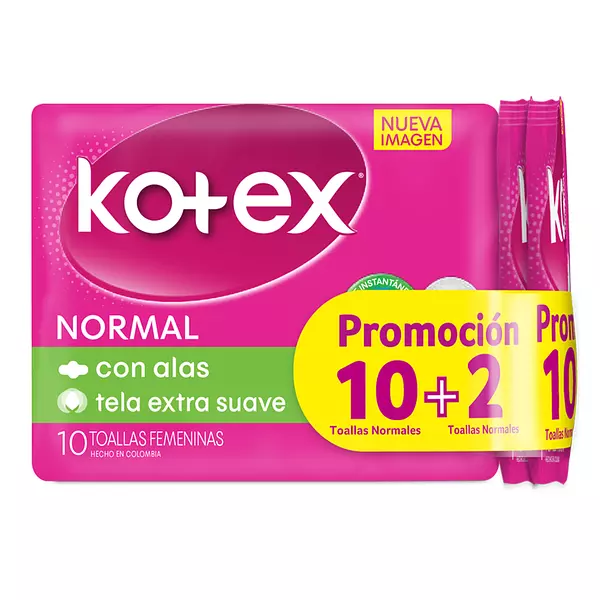 Toallas Kotex Normal Tela