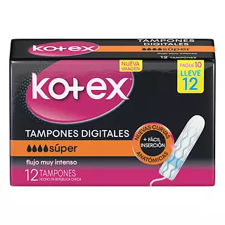 Tampones Kotex Digital Super