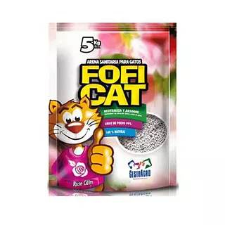 Arena Sanitaria para Gato Fofi Cat Rosas
