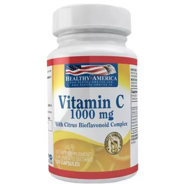 Vitamina C 1000mg Bioflavonoides 100cápsulas Healthy América