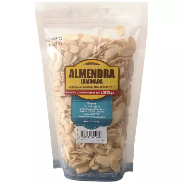 Almendra Laminada 250 Gr Biocampo