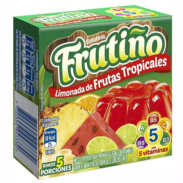 Gelatina Frutiño Limon/Frutos Tropicales