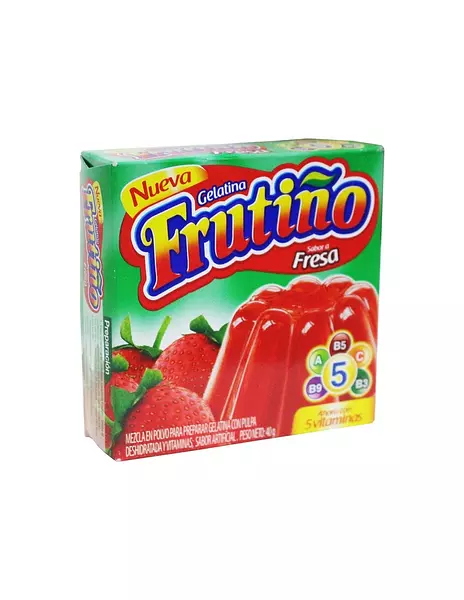 Gelatina Frutiño con Pulpa Fresa