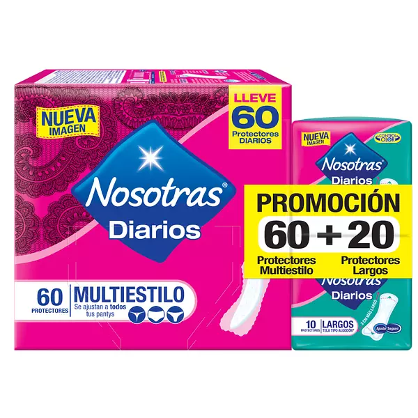 Protectores Nosotras Diarios Multiestilo