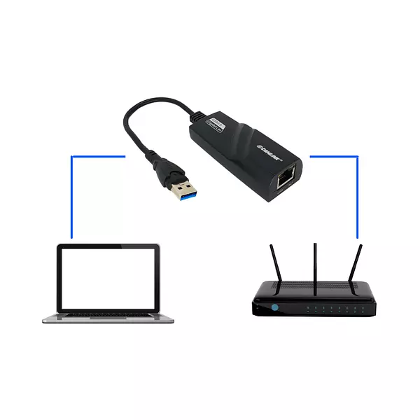 Usb Lan Rj45 3.0 Ethernet Velocidad 10/100/1000 Mbps