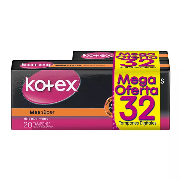 Tampones Kotex Evolution Digital Super