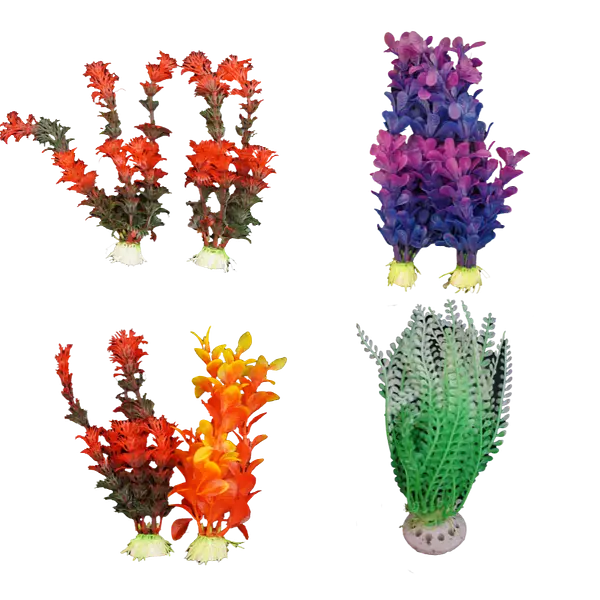 Planta Artificial para Acuario -Mediana-