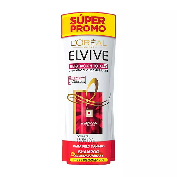 Shampoo Elvive Reparación Total + Acondicionador