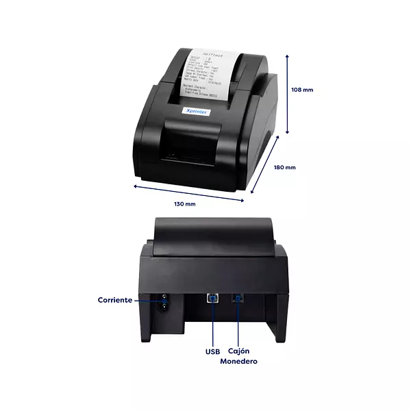 Impresora Térmica Xprinter 58iih Papel 58mm