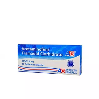 Acetaminofén + Tramadol 325 / 37.5 Mg